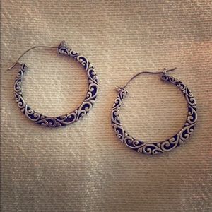 Handcrafted silver earrings